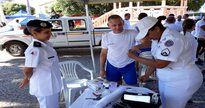 Concurso PM MG: médica da Polícia Militar de Minas Gerais durante atendimento a membro da corporação - Divulgação