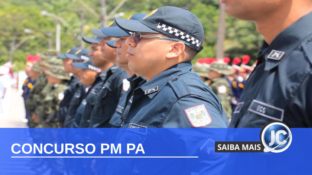 Concurso PM PA: soldados da Polícia Militar do Pará perfilados