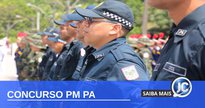 Concurso PM PA - soldados perfilados - Divulgação