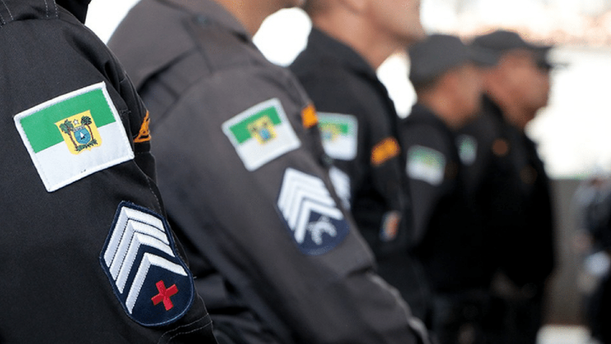 Oficiais da Polícia Militar do Rio Grande do Norte em formação
