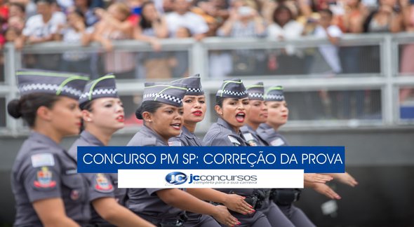 Concurso PM SP - soldados da Polícia Militar de São Paulo perfilados - Divulgação
