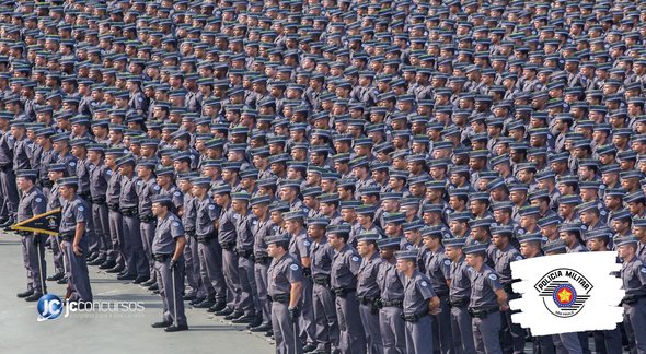 Concurso da PM SP: vários soldados da Polícia Militar de São Paulo - Divulgação