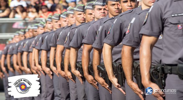 Vários policiais militares de São Paulo em forma - Divulgação