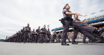 Concurso PM SP: soldados desfilam durante cerimônia de formatura - Divulgação