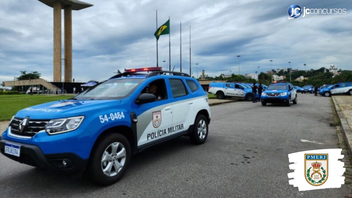 Concurso da PME RJ: viatura da Polícia Militar do Rio de Janeiro
