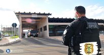 Concurso da Polícia Penal DF: agente observa movimentação de viatura na entrada de complexo prisional - Lúcio Bernardo Jr./Agência Brasília
