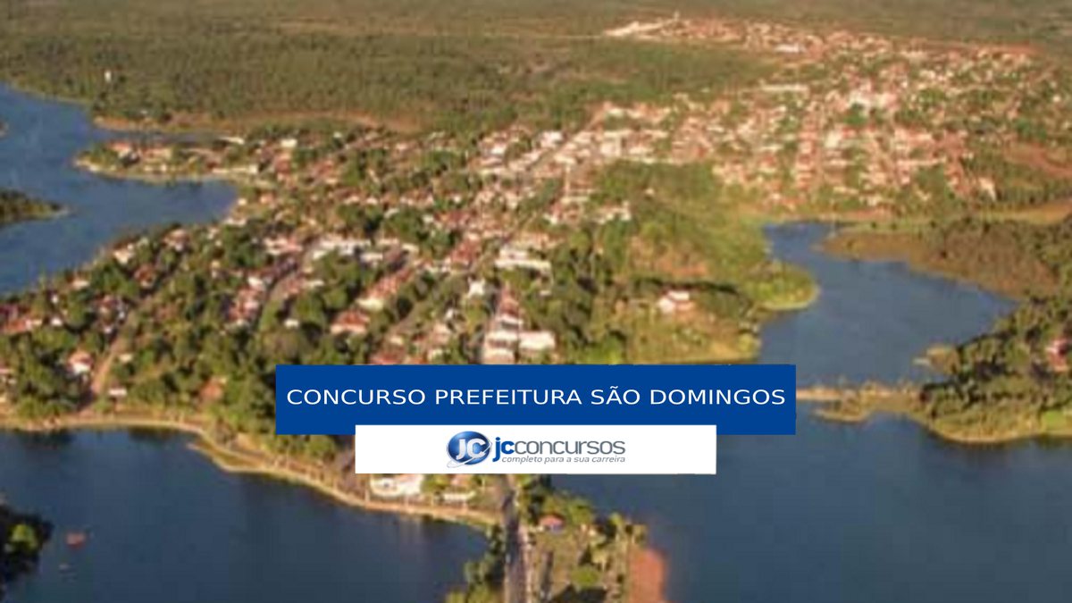 Concurso Prefeitura de São Domingos - vista aérea do município