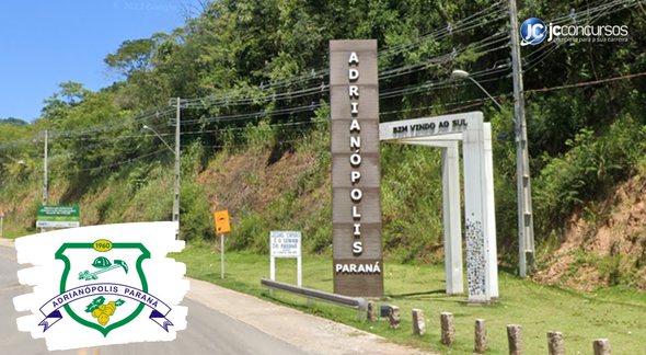 Concurso da Prefeitura de Adrianópolis PR: vista da entrada da cidade - Google Street View