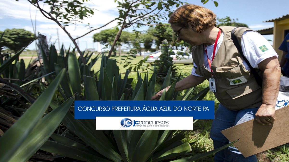 Concurso Prefeitura de Água Azul do Norte - agente comunitário de saúde realiza inspeção