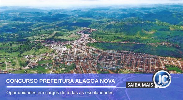 Concurso Prefeitura de Alagoa Nova - vista aérea do município - Divulgação