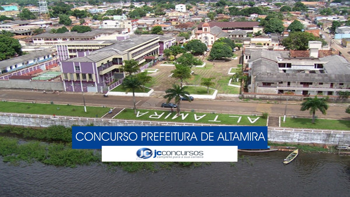 Concurso Prefeitura de Altamira - vista aérea do município