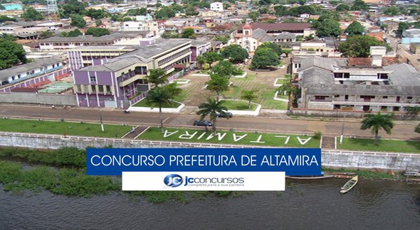 Concurso Prefeitura de Altamira - vista aérea do município - Divulgação