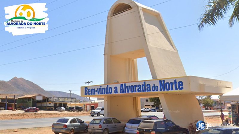 Concurso da Prefeitura de Alvorada do Norte GO: portal de entrada da cidade
