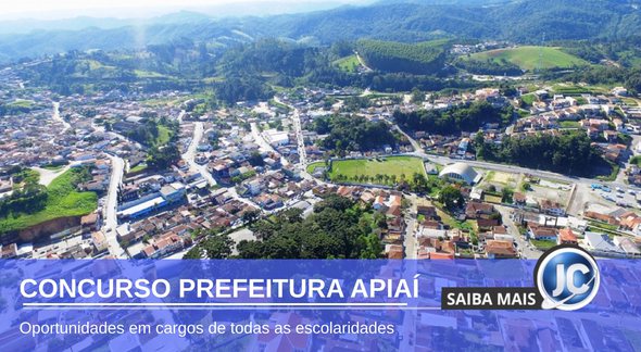 Concurso Prefeitura Apiaí - vista aérea do município - IPT