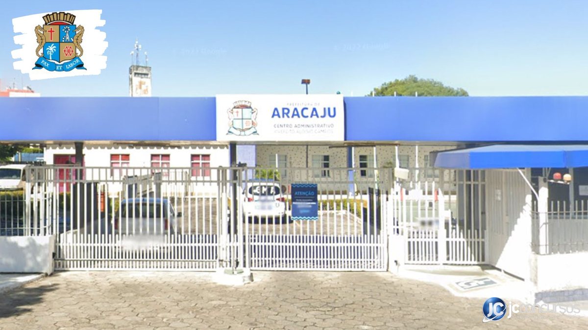Processo seletivo da SMS de Aracaju SE: fachada da sede da prefeitura
