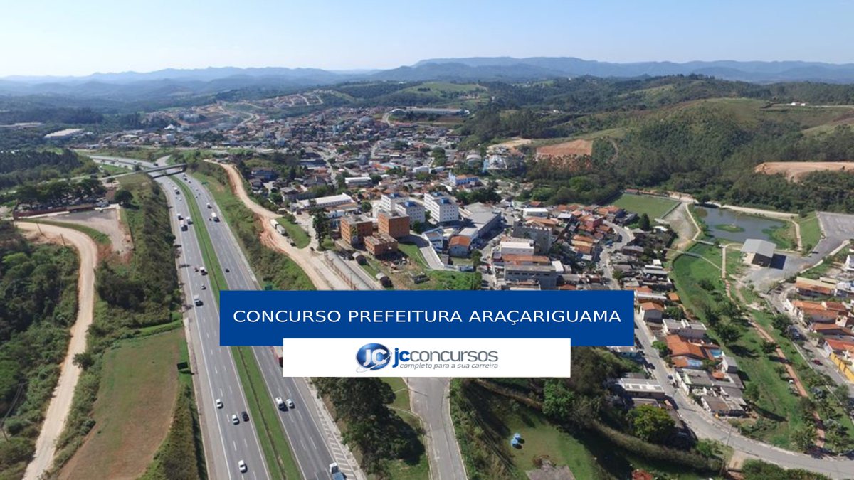 Concurso Prefeitura Araçariguama - vista aérea do município