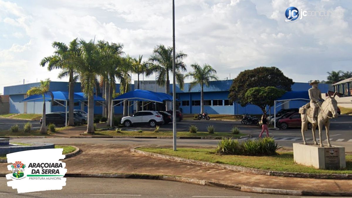 Concurso de Araçoiaba da Serra SP: sede da Prefeitura Municipal