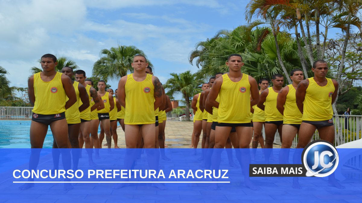 Concurso Prefeitura de Aracruz - guarda-vidas perfilados