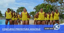 Concurso Prefeitura de Aracruz - guarda-vidas perfilados - Divulgação