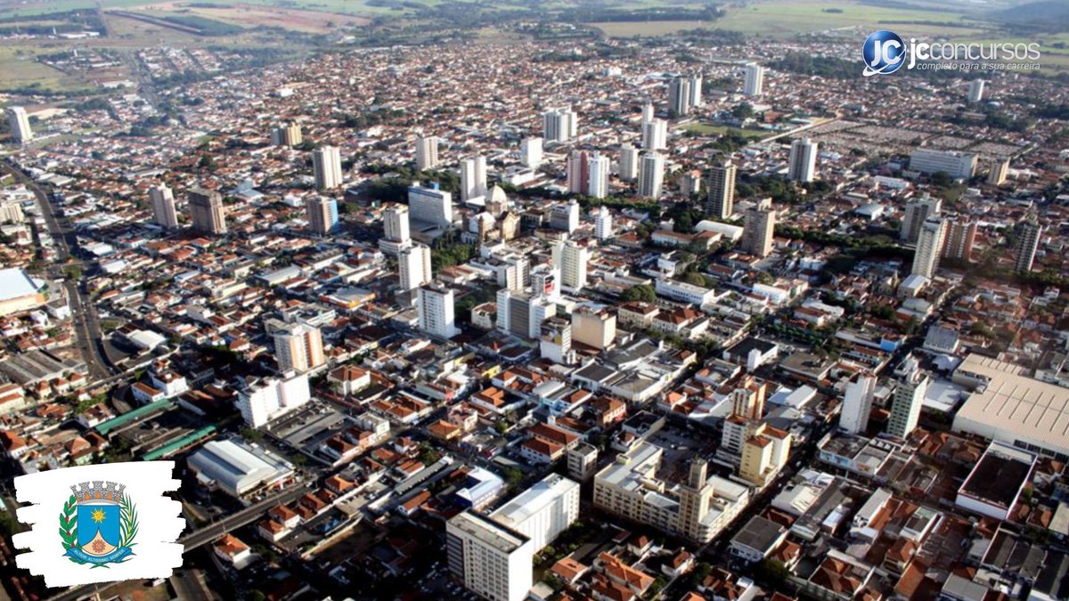 Concurso da Prefeitura de Araraquara SP: vista aérea da cidade