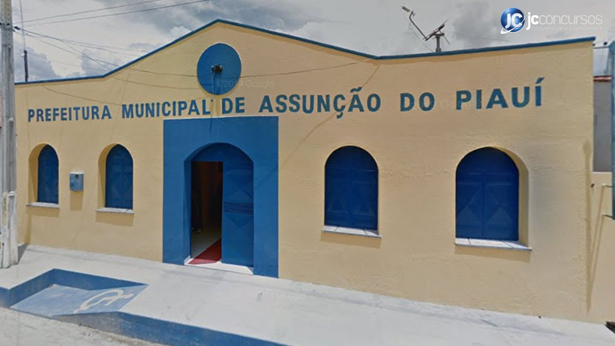 Concurso no Piauí: sede da Prefeitura de Assunção do Piauí