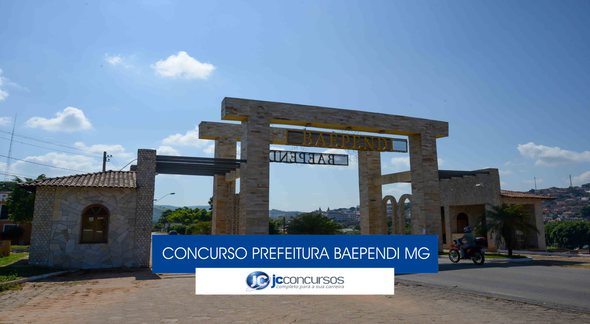 Concurso Prefeitura Baependi - portal de entrada do município - Gil Leonardi/Imprensa MG
