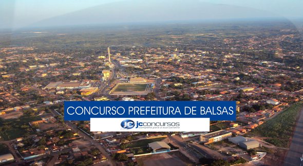 Concurso Prefeitura de Balsas - vista aérea do município - Divulgação