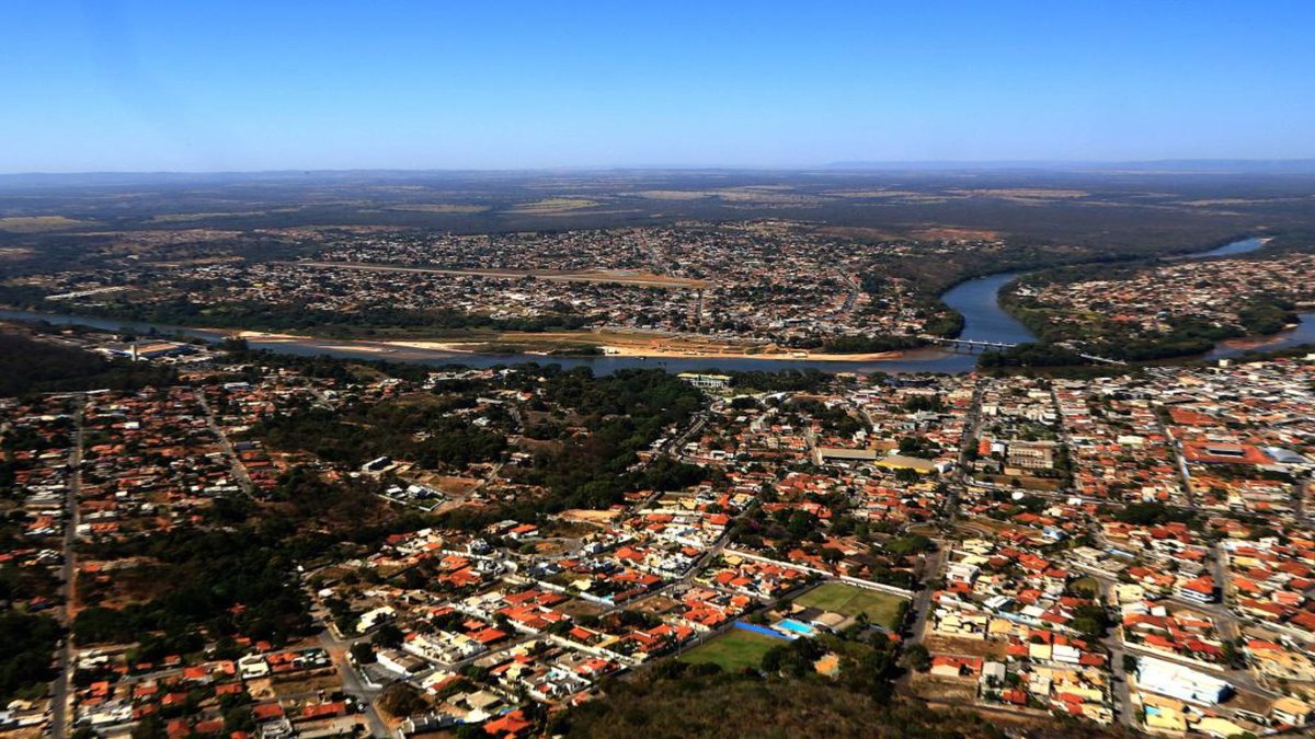 Processo seletivo da Prefeitura de Barra do Garças: vista aérea do município