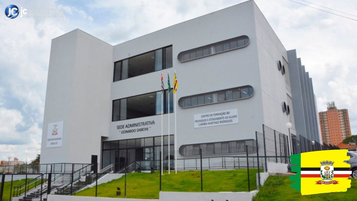 Processo seletivo de Birigui SP: fachada do prédio da sede administrativa