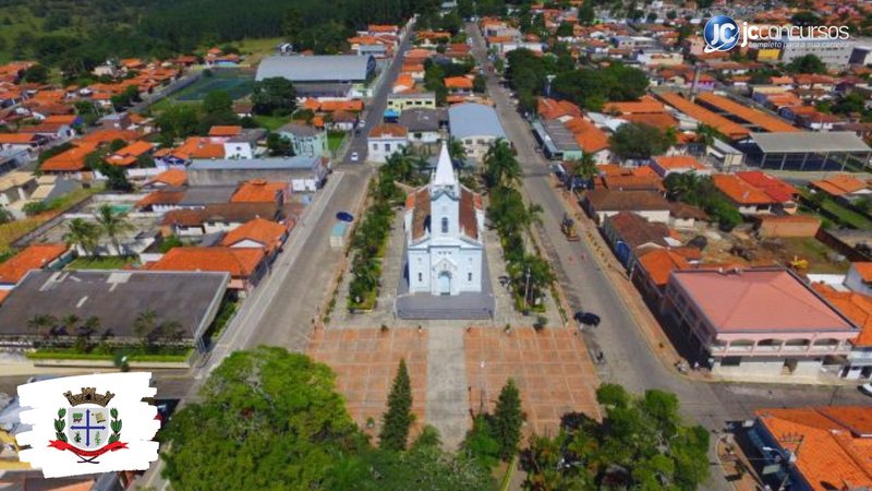 Concurso da Prefeitura de Bofete SP: vista aérea da cidade - Divulgação