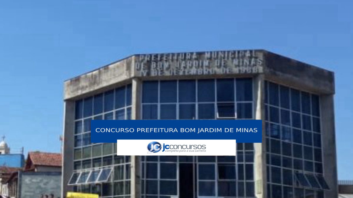 Concurso Prefeitura de Bom Jardim de Minas- sede do Executivo