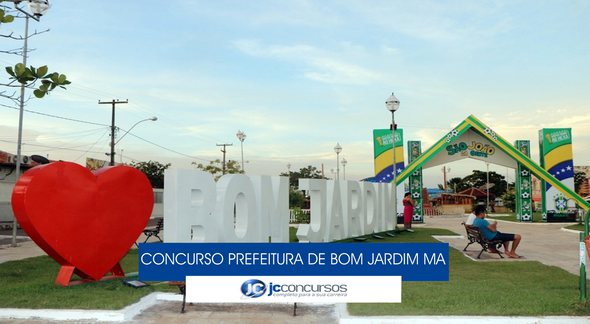 Concurso Prefeitura de Bom Jardim MA - letreiro turístico do município - Divulgação