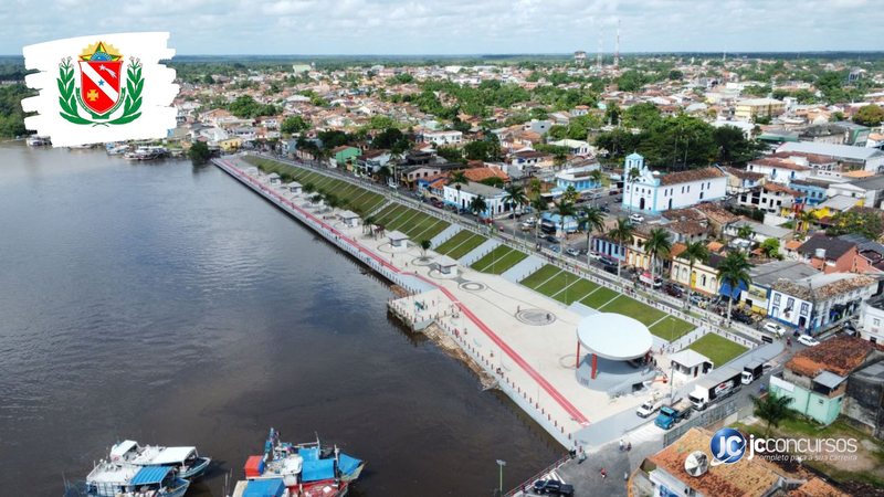 Concurso da Prefeitura de Bragança: vista aérea do município - Foto: Raoni Figueiredo/Agência Pará