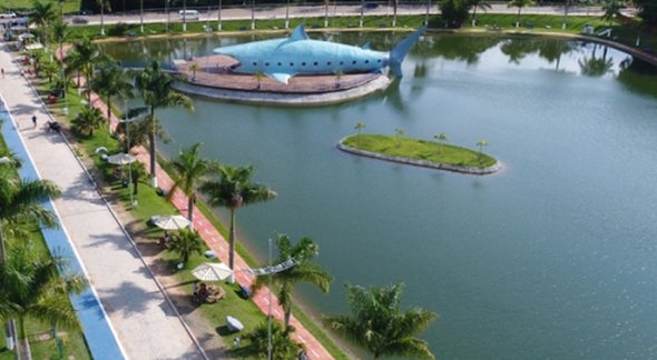 Concurso Prefeitura de Buri SP: vista do Parque do Tubarão - Divulgação