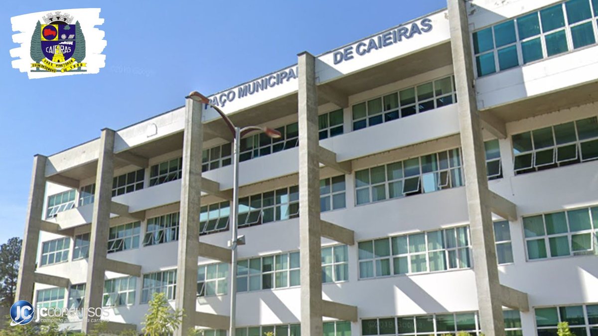 Concurso da Prefeitura de Caieiras: fachada do prédio do Executivo