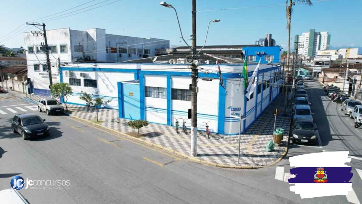 Processo seletivo da Prefeitura de Caraguatatuba: fachada da sede do Executivo