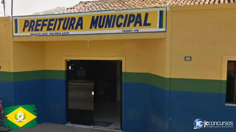 Concurso da Prefeitura de Cedro PE: fachada do prédio do Executivo - Google Street View