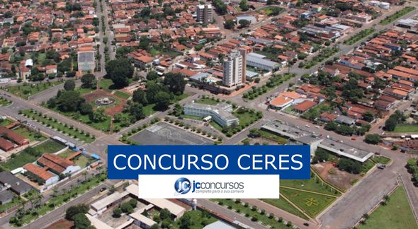 Concurso da Prefeitura de Ceres: vista da cidade - Divulgação