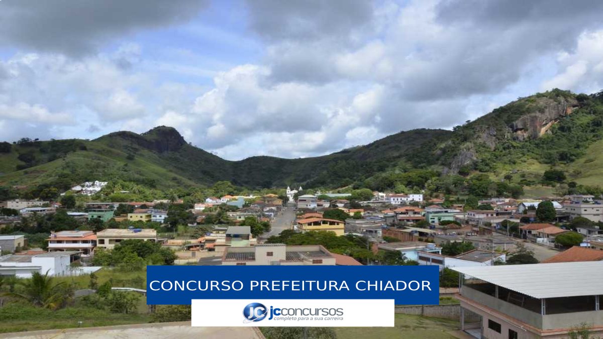 Concurso Prefeitura de Chiador - vista panorâmica do município