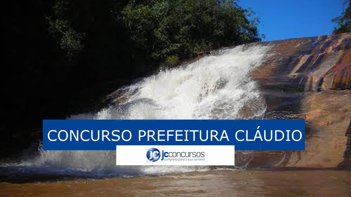 Concurso da Prefeitura de Cláudio: cachoeira Corumba