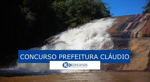 Concurso da Prefeitura de Cláudio: cachoeira Corumba - Divulgação
