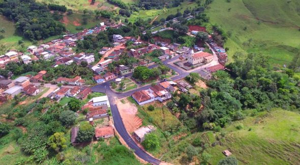 Concurso da Prefeitura de Córrego Novo: vista aérea do município - Divulgação