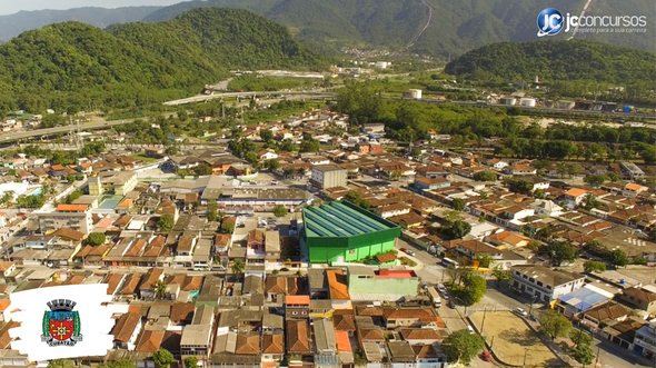 Concurso de Cubatão SP: vista aérea da cidade - Divulgação