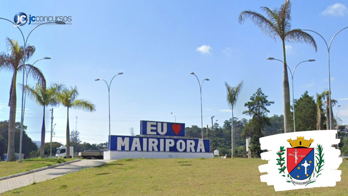 Processo seletivo da Prefeitura de Mairiporã SP: letreiro turístico da cidade