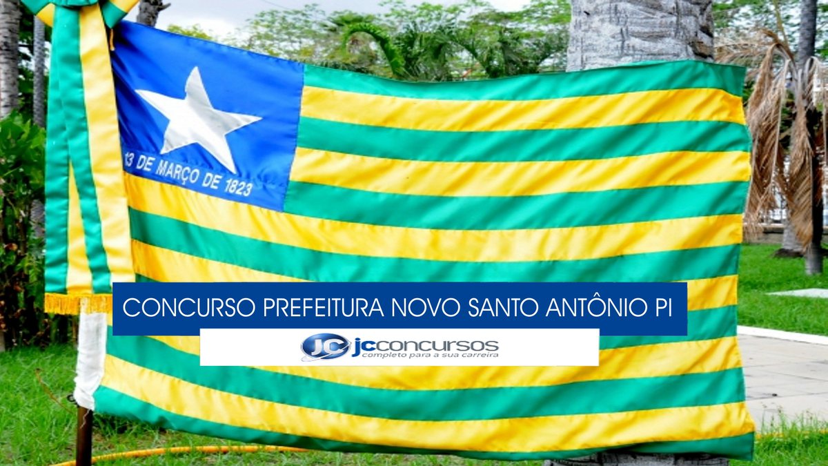 Concurso Prefeitura de Novo Santo Antônio - bandeira do estado do Piauí