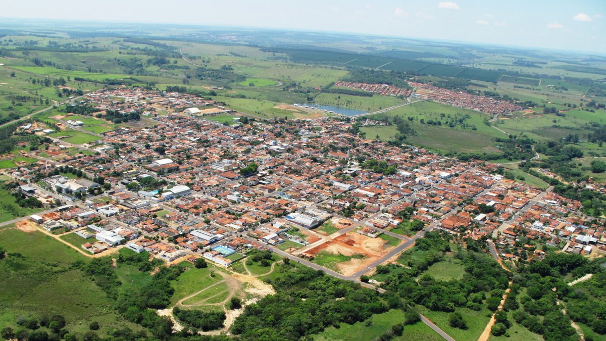 Concurso da Prefeitura de Duartina: vista aérea do município