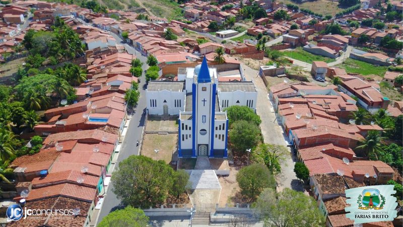 Concurso da Prefeitura de Farias Brito CE: vista aérea da cidade