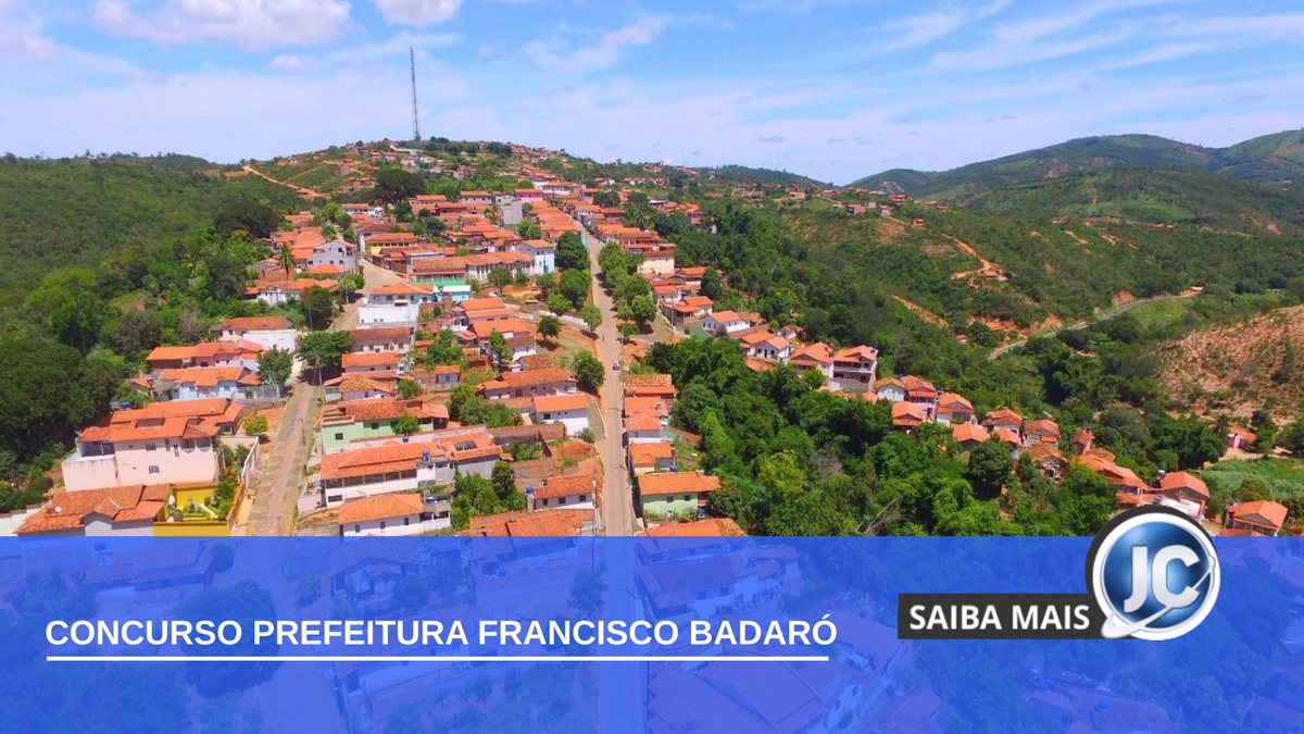 Concurso Prefeitura de Francisco Badaró - vista panorâmica do município