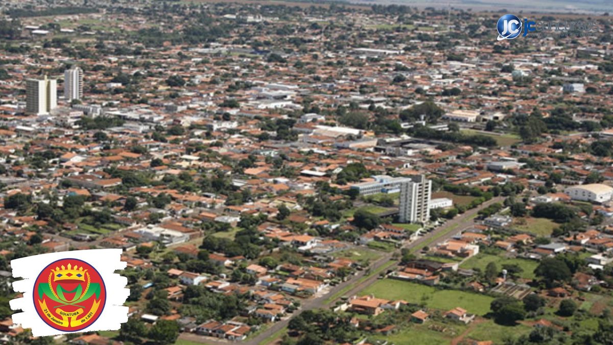 Concurso da Prefeitura Goiatuba GO: vista aérea da cidade