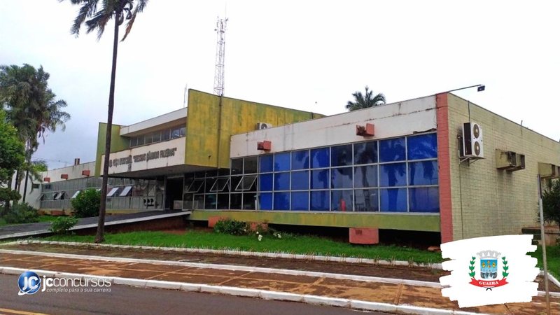Concurso da Prefeitura de Guaíra: fachada do edifício-sede do Executivo